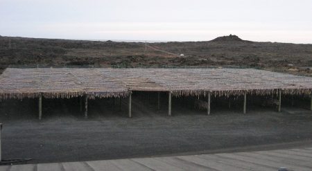 Outside drying in Reykjanes.